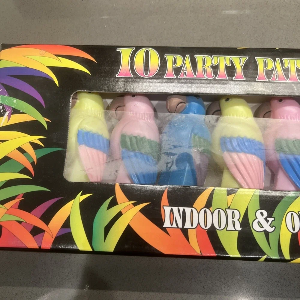 PARROT PATIO CAMPER STRING LIGHTS BRAND NEW IN BOXES 3 SETS OF 10 LIGHTS